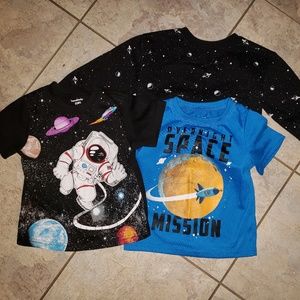 2T Space shirt (3 items) lot / bundle